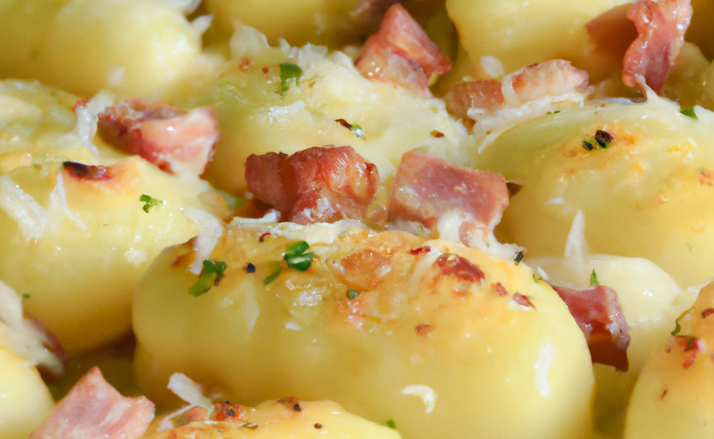 Recette Gnocchi au jambon gratinés - 750g.com