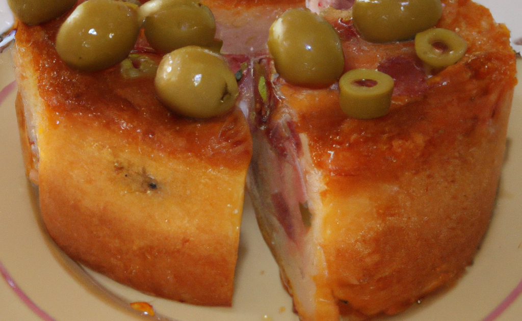 Recette Cake salé au jambon et aux olives pour l'apéritif 