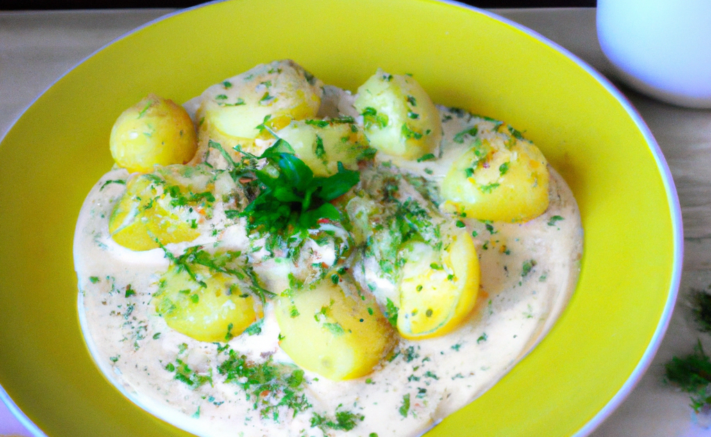 Sauce Creme Fraiche Pour Pomme De Terre Au Four Recette Pommes de terre à la crème fraîche & aux herbes - 750g.com