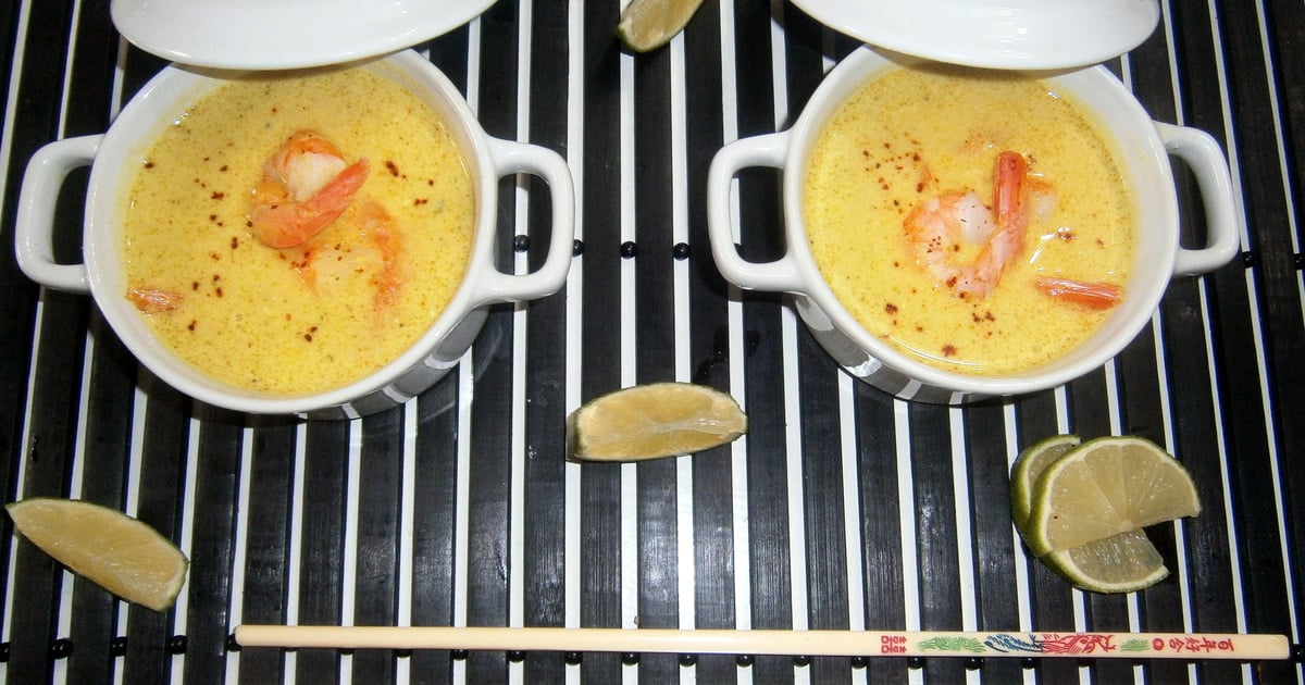 Recette Soupe thaï aux crevettes, lait de coco et curry - 750g.com
