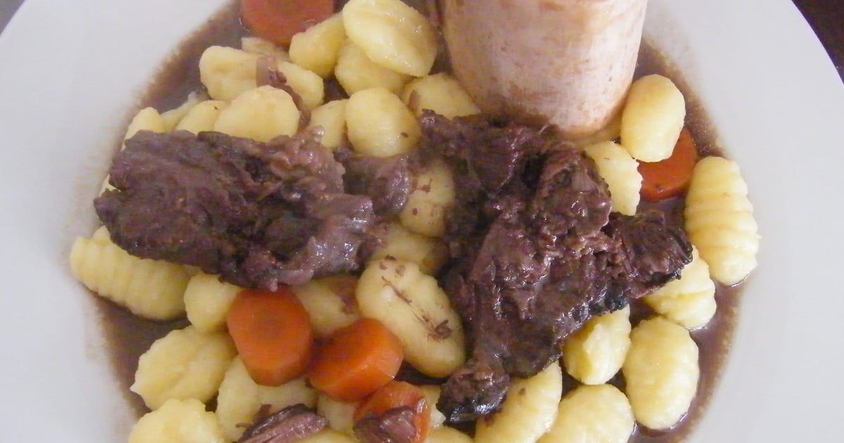 Recette de Joue de boeuf à la vigneronne - 750 Grammes