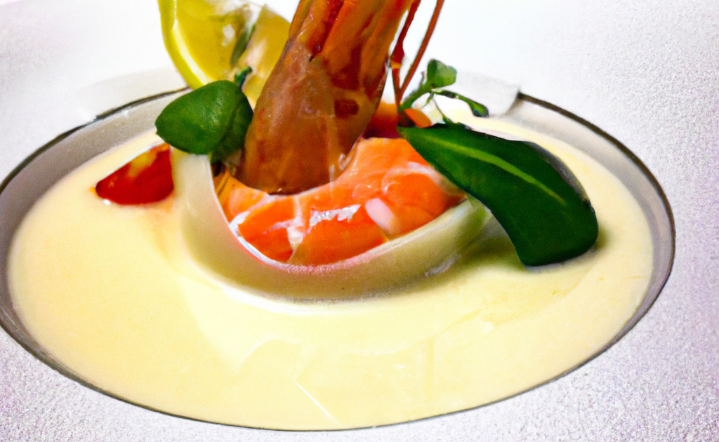 Recette Papillote de langoustine sur sa petite bisque