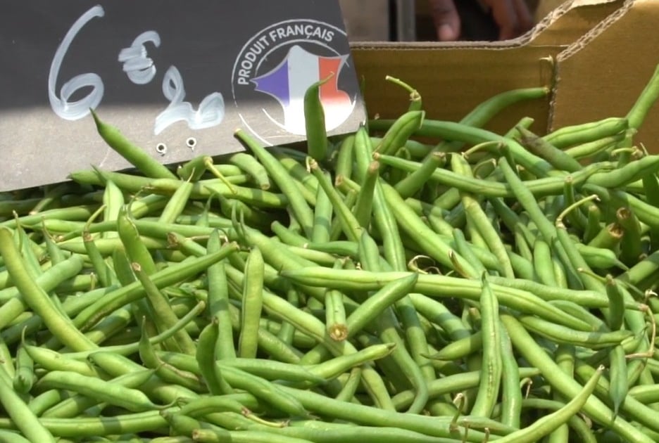 Chef Damien au marché Les haricots (vidéo)