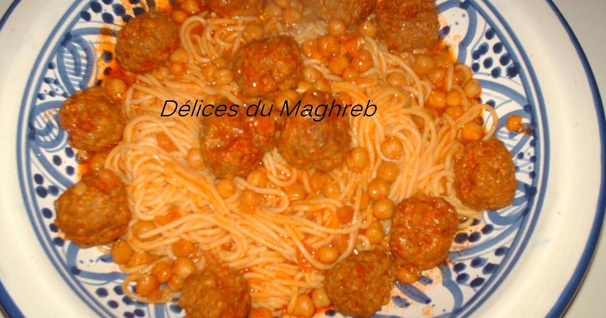 Recette Spaghettis Tunisienne A La Boulette De Viande A Ma Facon