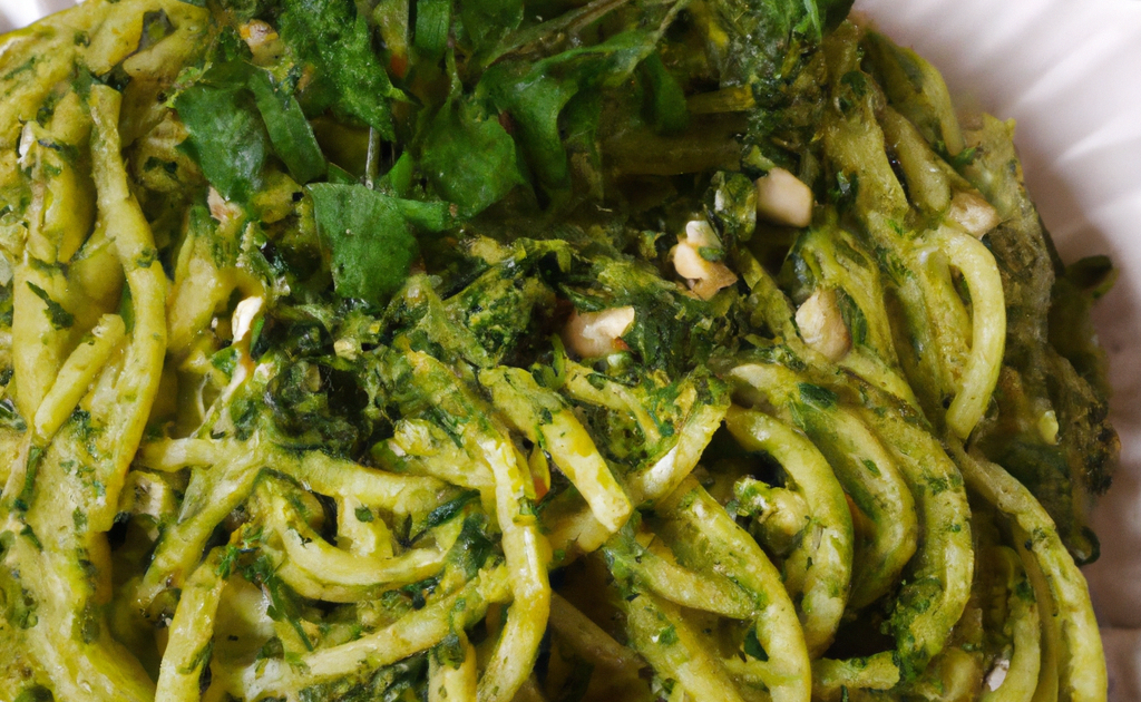 Recette - Spaghettis Au Pesto De Roquette - 750g.com