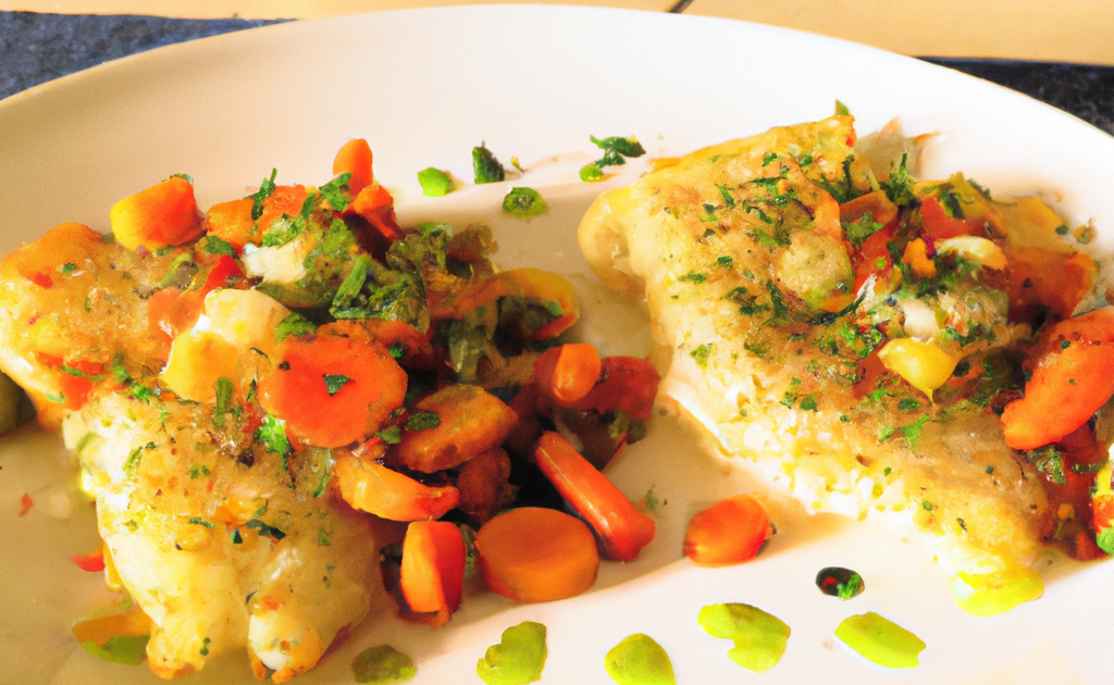 Recette Croustillants de sole aux épices, étuvée de légumes