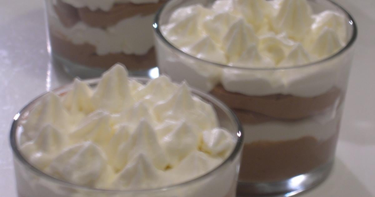 Duo de mousse au chocolat blanc et noir