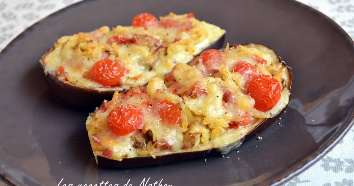 Recette - Aubergines farcies aux pâtes grecques | 750g