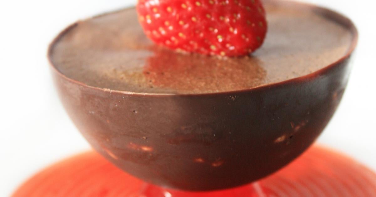 Recette Mousse En Coque De Chocolat Et Spaghettis A La Fraise 750g