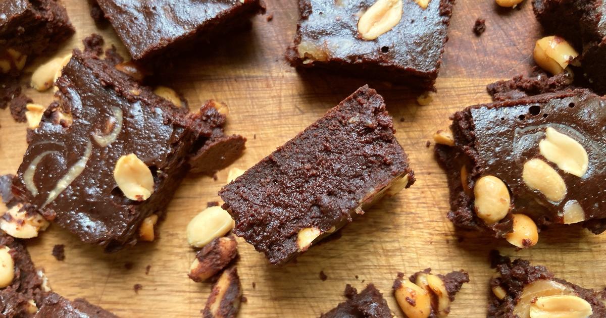 Recette Brownie Chocolat, Cacahuètes Et Beurre De Cacahuète - 750g.com