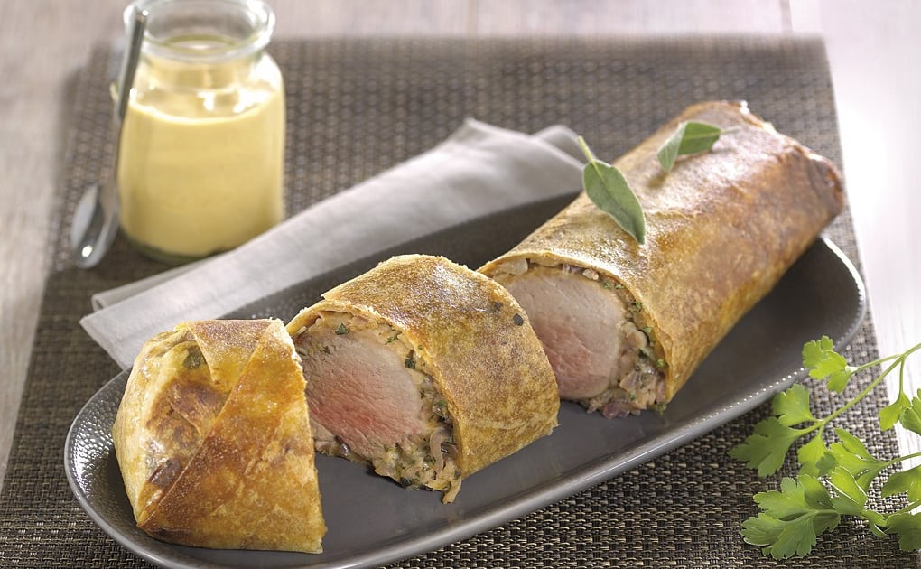 Recette Filet mignon de porc en croûte