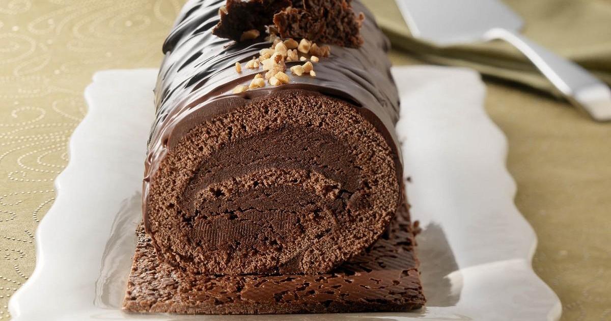Bûche Poire Chocolat Croustillant Spéculoos - Lilie Bakery