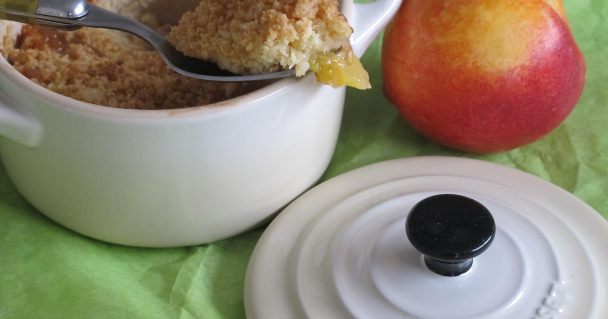 Recette Crumble aux nectarines et au yaourt