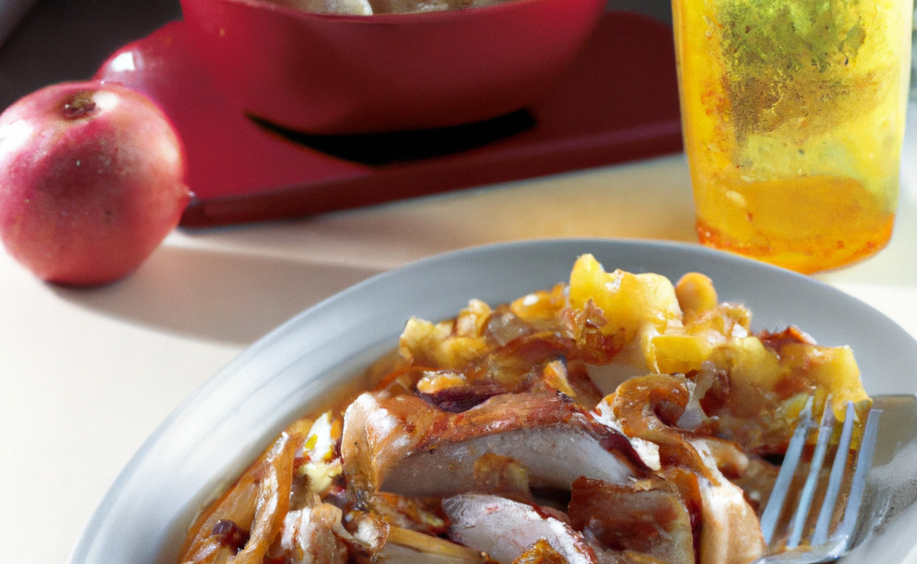 Recette Chapon aux pommes et champignons - 750g.com