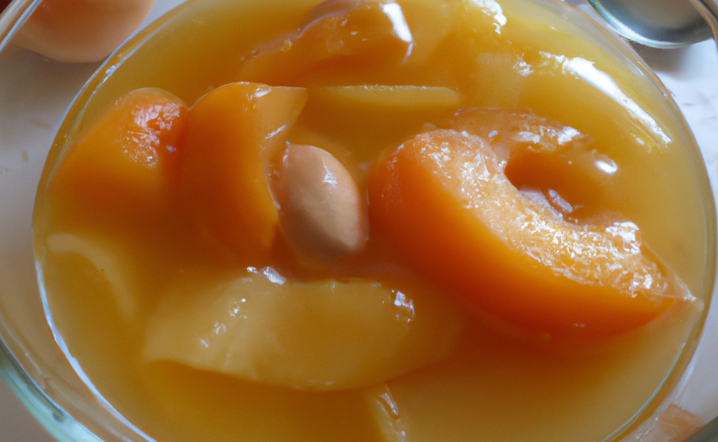 Recette Compote de pêches aux amandes