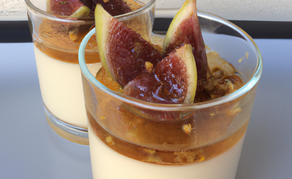 Recette - Panna cotta en verrine au foie gras et figue séchée saveur