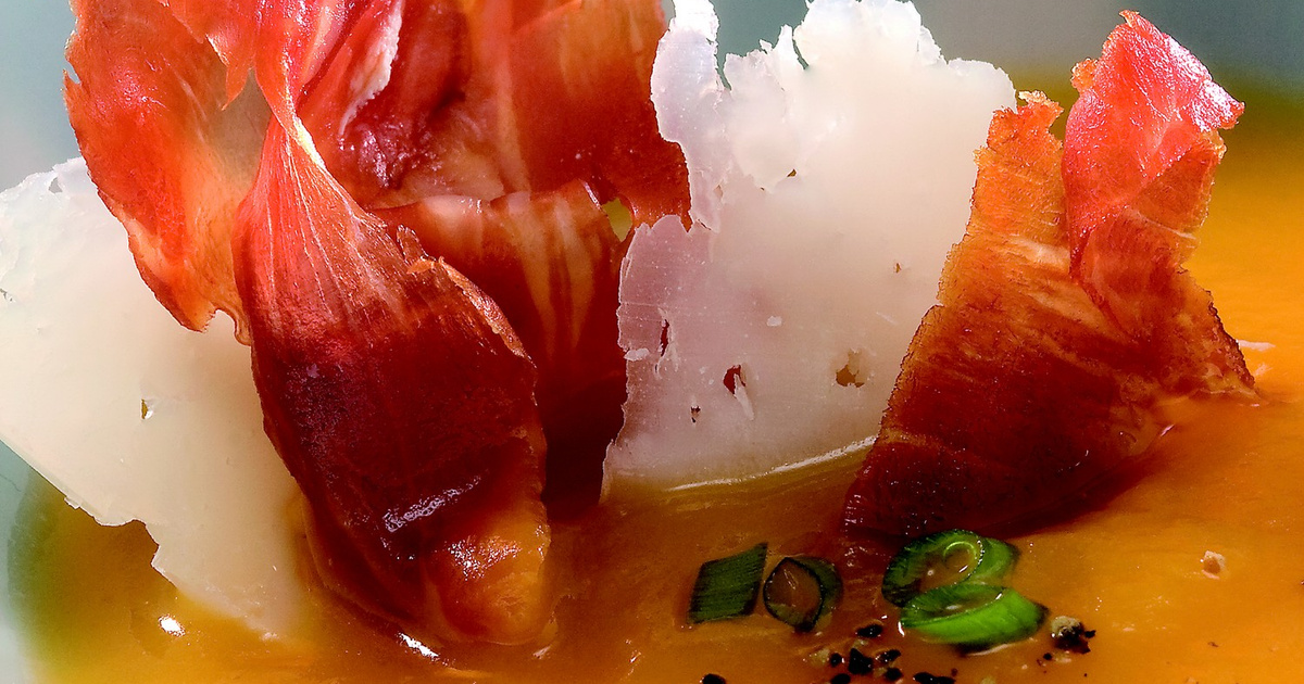 Recette Crème de potiron au fromage manchego