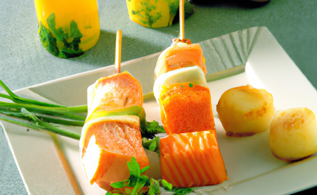 Marinade Brochette Poisson Saumon Et Cabillaud