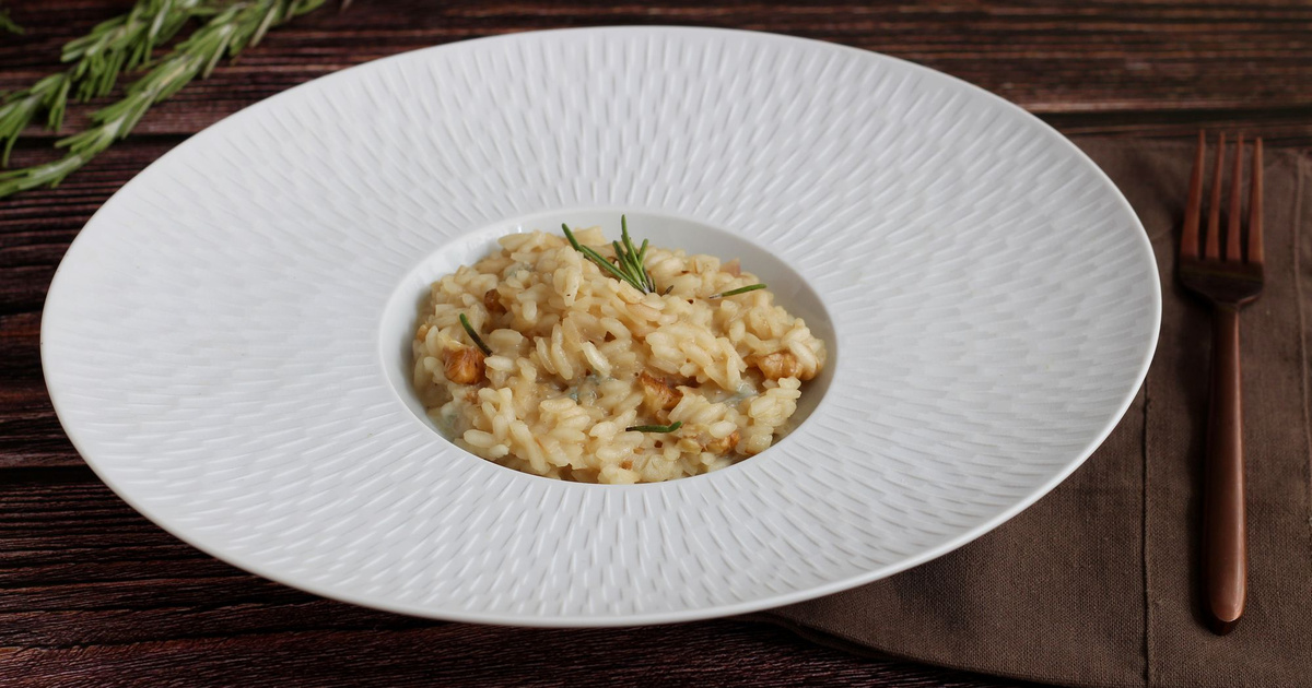 Recette Risotto au et aux noix