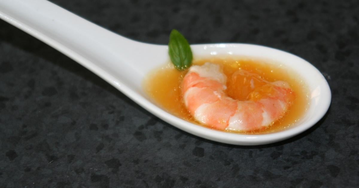 Recette Crevettes marinées à l'orange