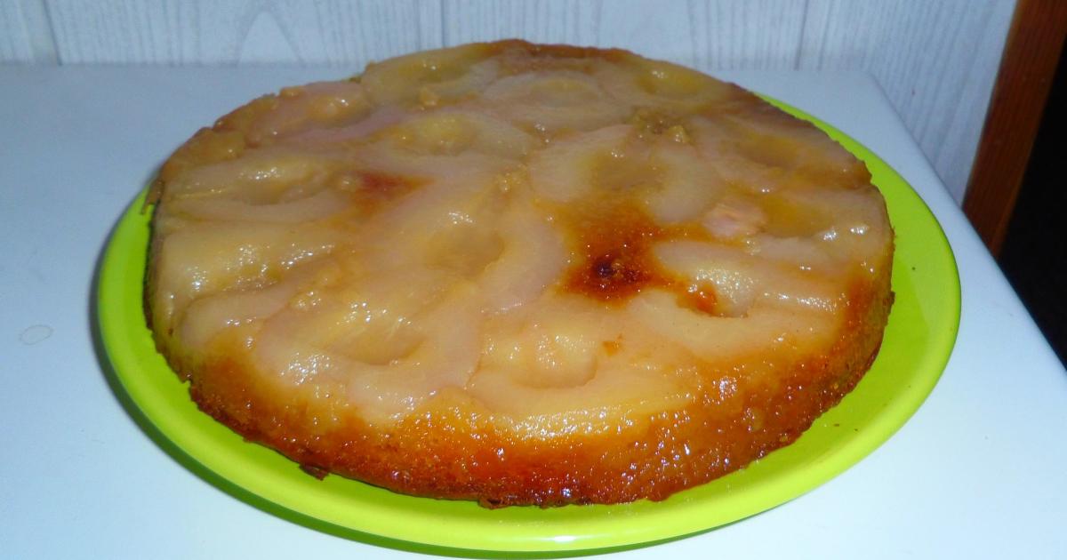 Recette Gateau Au Yaourt Renverse Aux Poires Caramelisees 750g