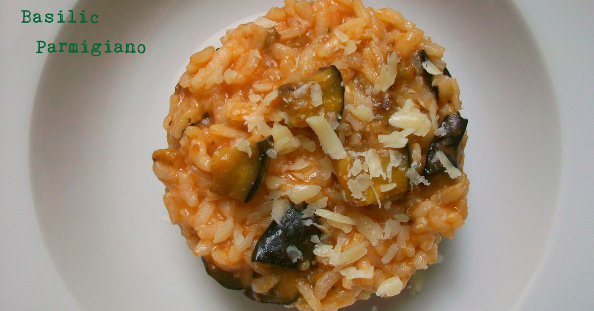 Recette Risotto aux aubergines