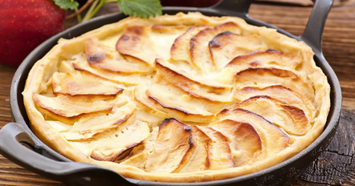 Яблочный пирог «tarte aux pommes»