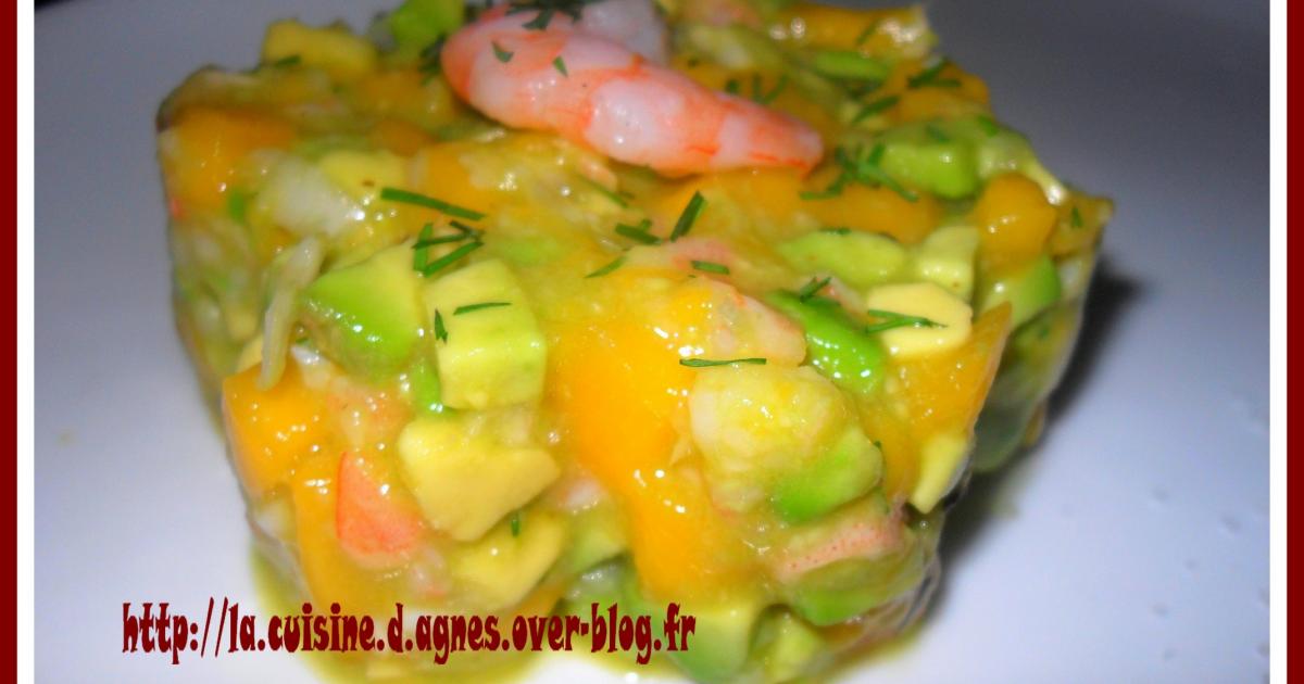 Recette Tartare De Crevettes Mangue Et Avocats - 750g.com