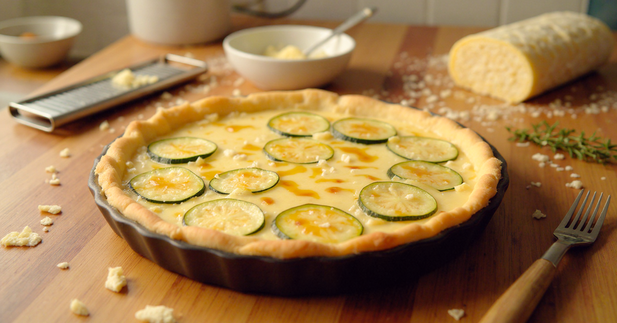 Tarte Courgettes Chevre Sans Oeufs
