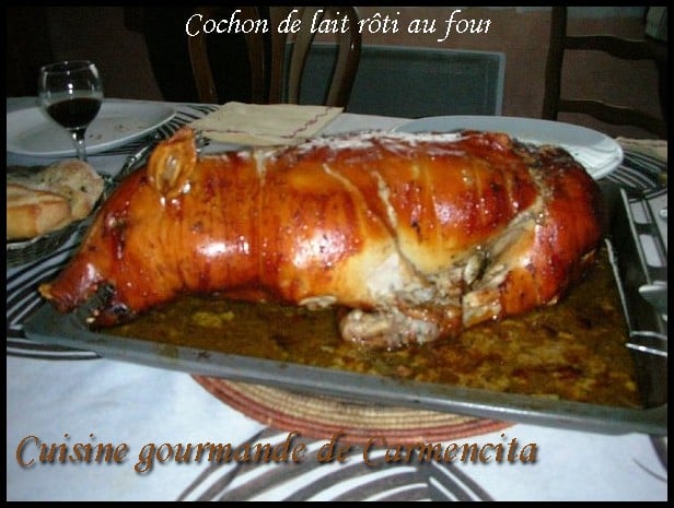 Cochon De Lait Rôti Au Four