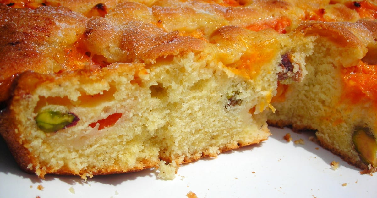 Recette Gateau Aux Abricots Vanilles Et Aux Eclats De Pistaches 750g