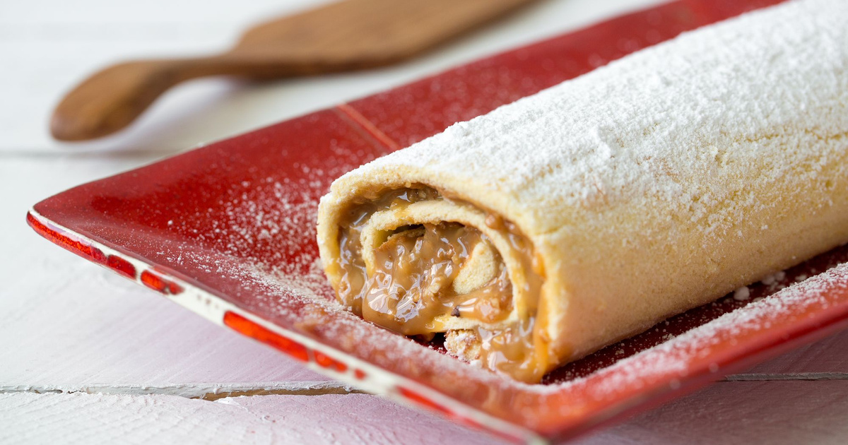 Recette Biscuit Roule A La Confiture De Lait Et Au Pralin 750g