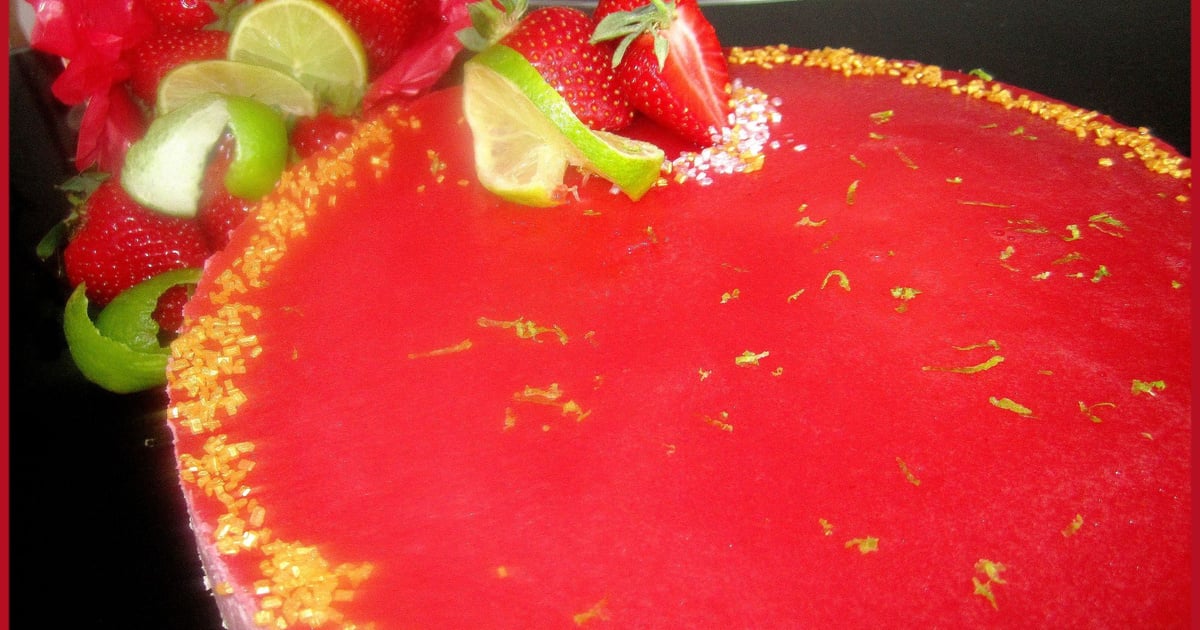 Recette Bavarois Citron Fraise Insert Citron Vert Basilic En Video