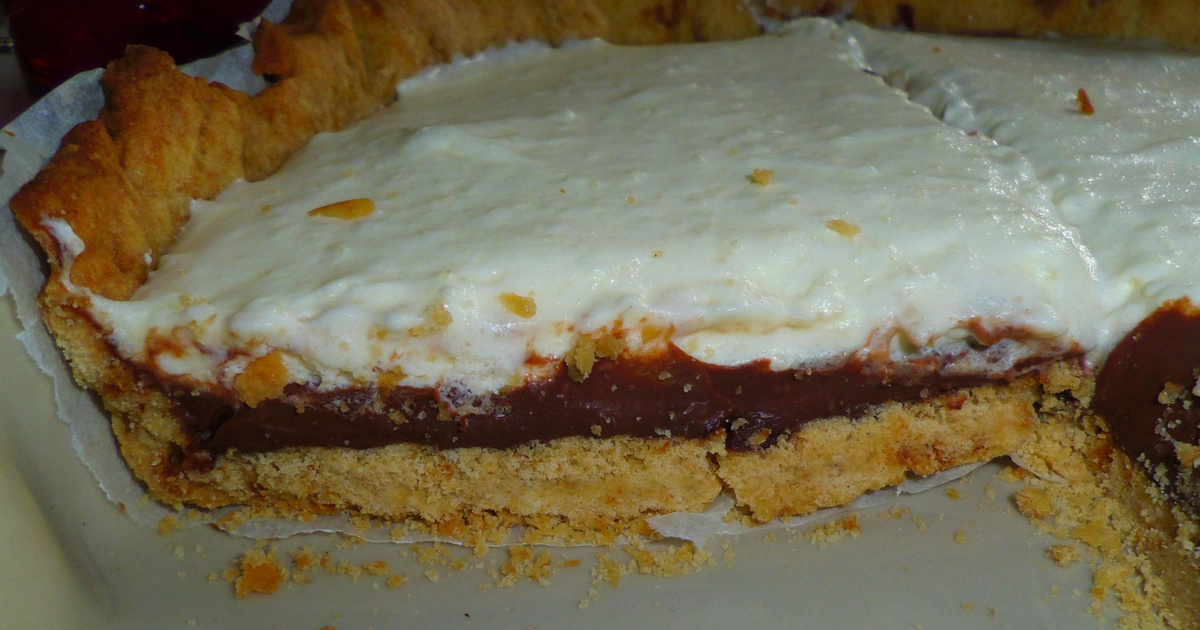 Recette Tarte spéculoos, ganache et chantilly