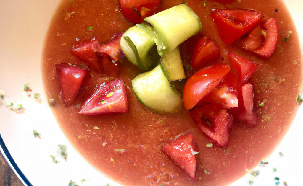 Recette Gaspacho fraise melon tomate à l'ail
