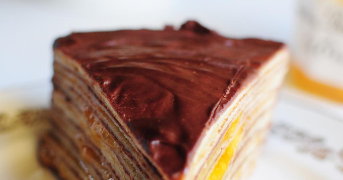 Recette Le Gateau De Crepes Abricots Et Chocolat Avec Bonne Maman 750g