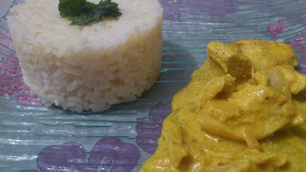 Curry de poulet au fromage blanc 0% - Recette par Plat et recette