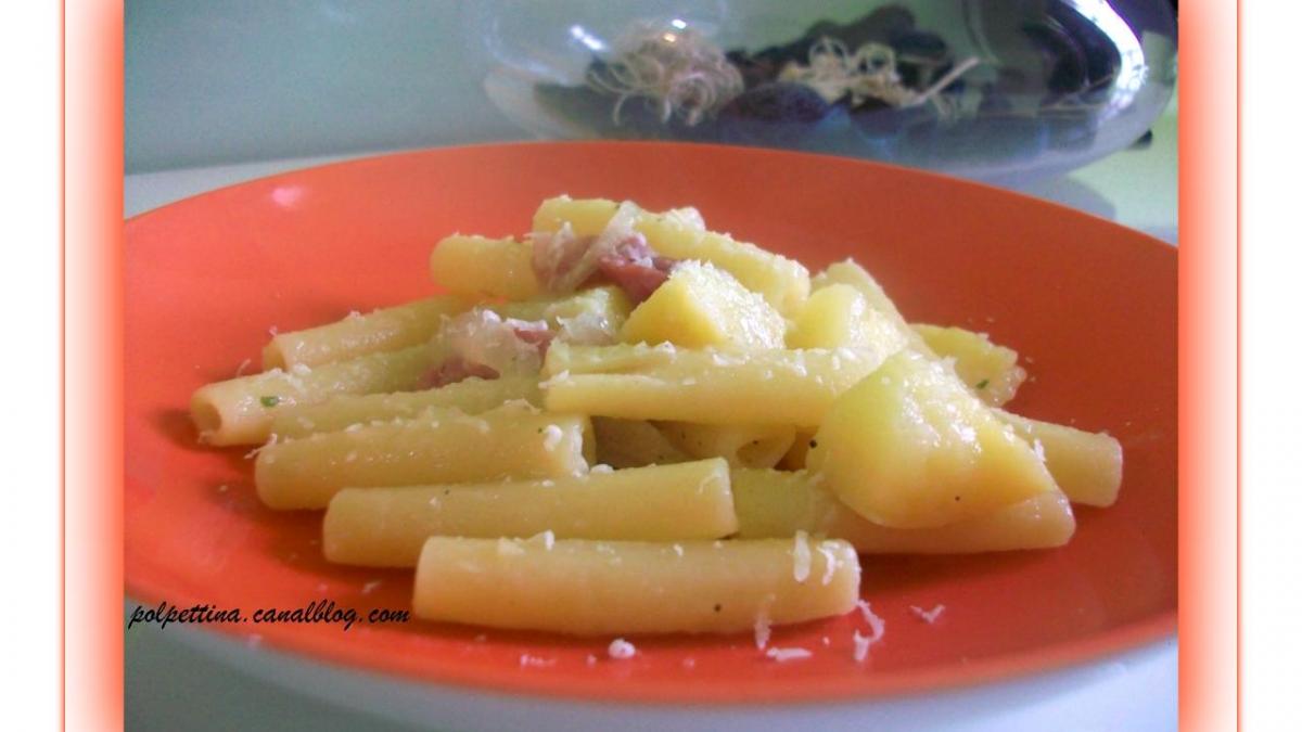 Pâtes speck et crème de pommes de terre - Recette par L'Italie