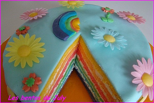 Comment faire un rainbow cake facile ou gâteau arc-en-ciel ?