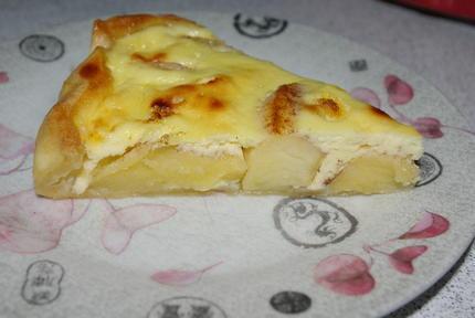 Tarte aux pomme aux fromage blanc-image