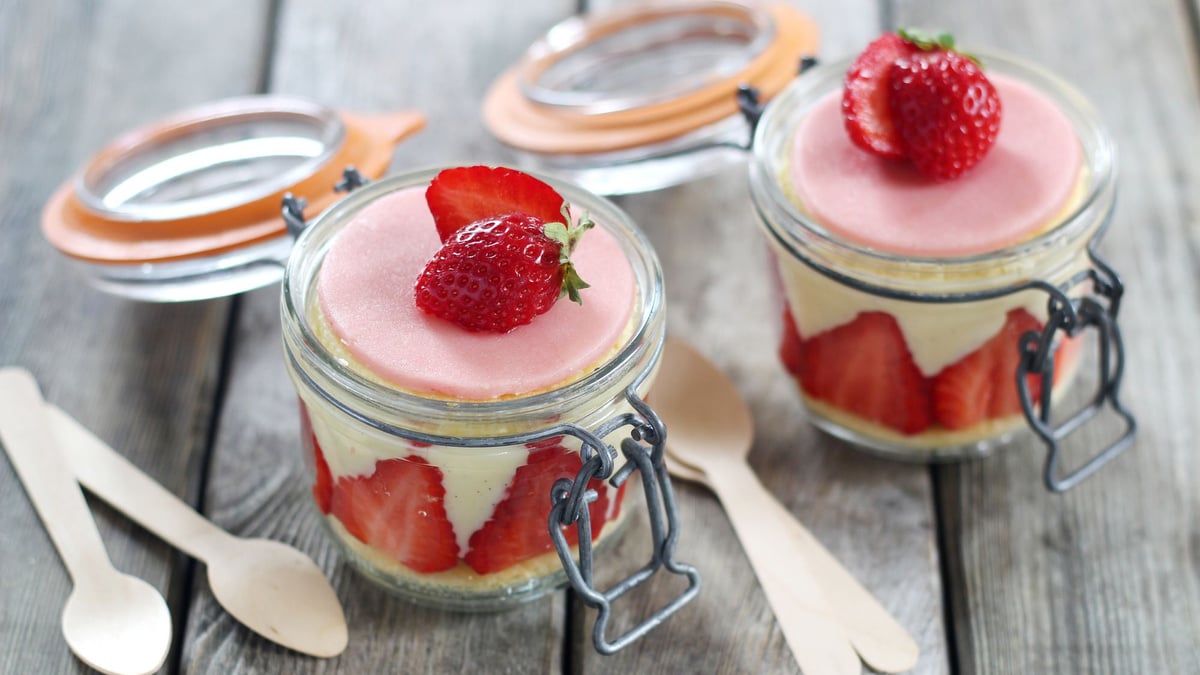 Fraisier en bocal-image