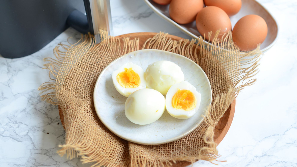 Oeuf dur au Air Fryer-image