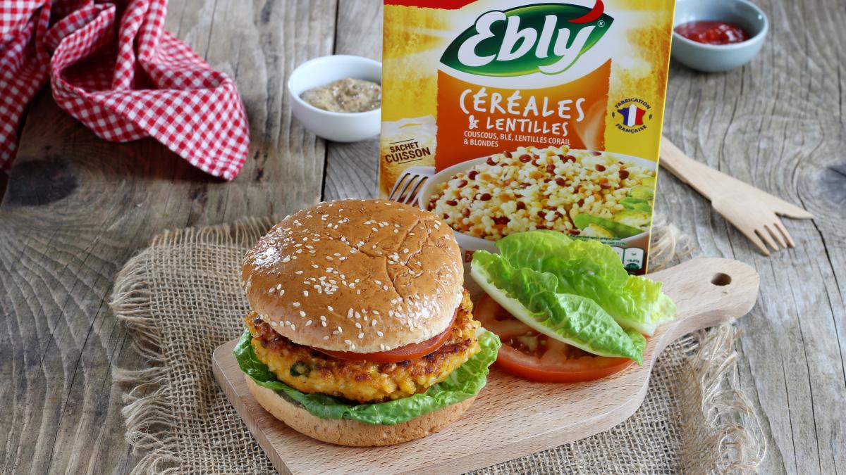 Burger végétarien avec Céréal Bio - Clemfoodie