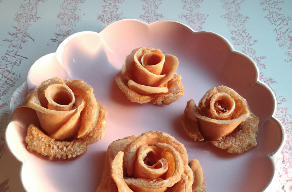 Recette - Roses des Sables à la pâte d'amande arrosées de miel à l'eau de  rose 