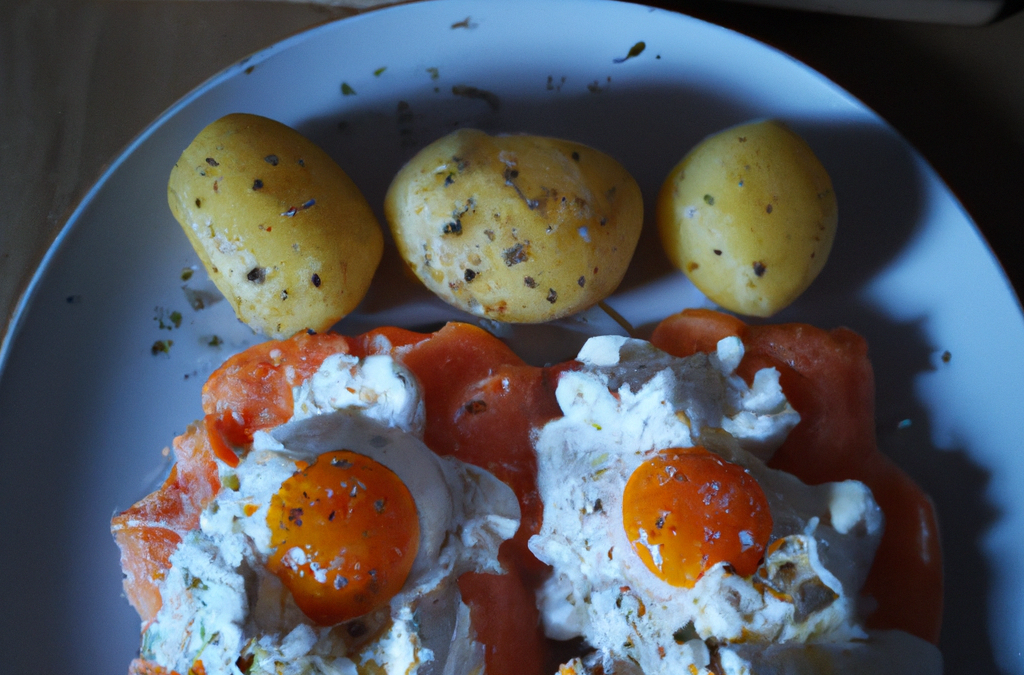 Recette Pommes de terre aux œufs de saumon