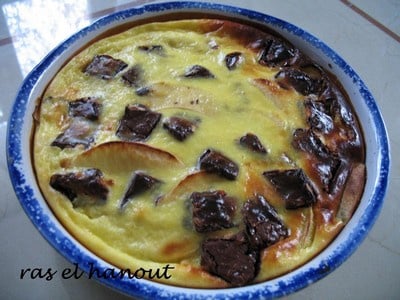 Mon clafoutis aux pommes et chocolat-image