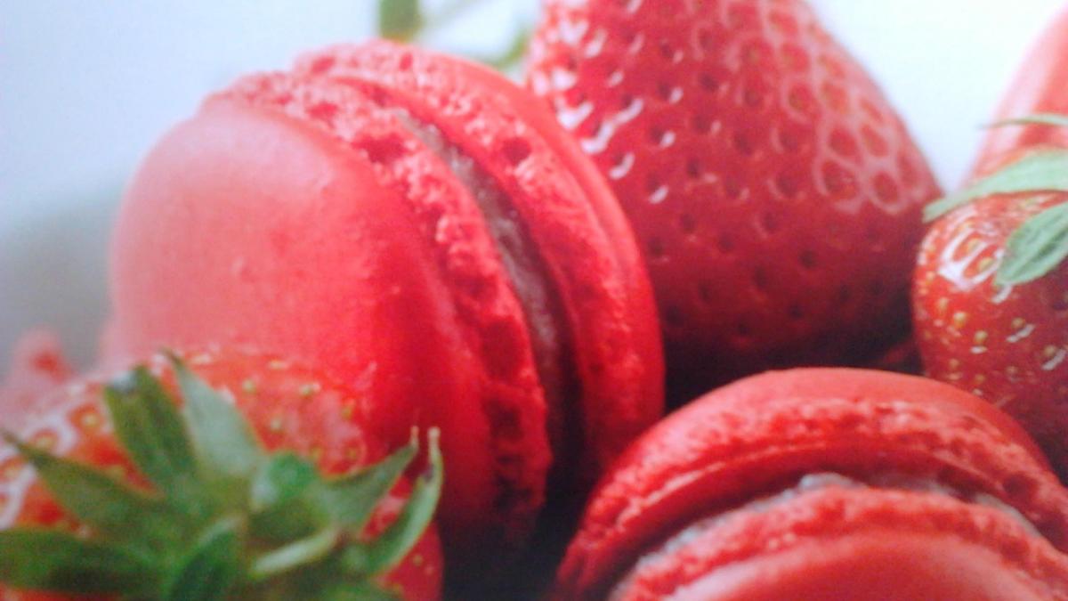 Recette - Macarons à la fraise qui crépite 