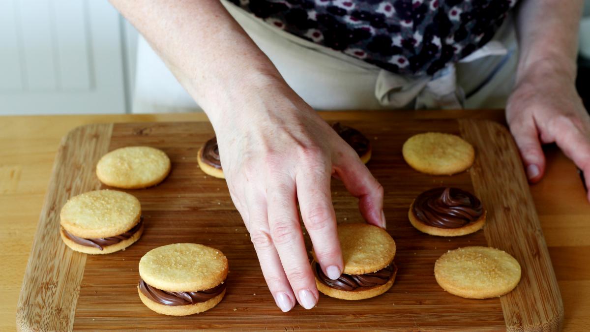 Biscuits Nutella chocolat blanc 🍫 Des biscuits sablés bien croquants