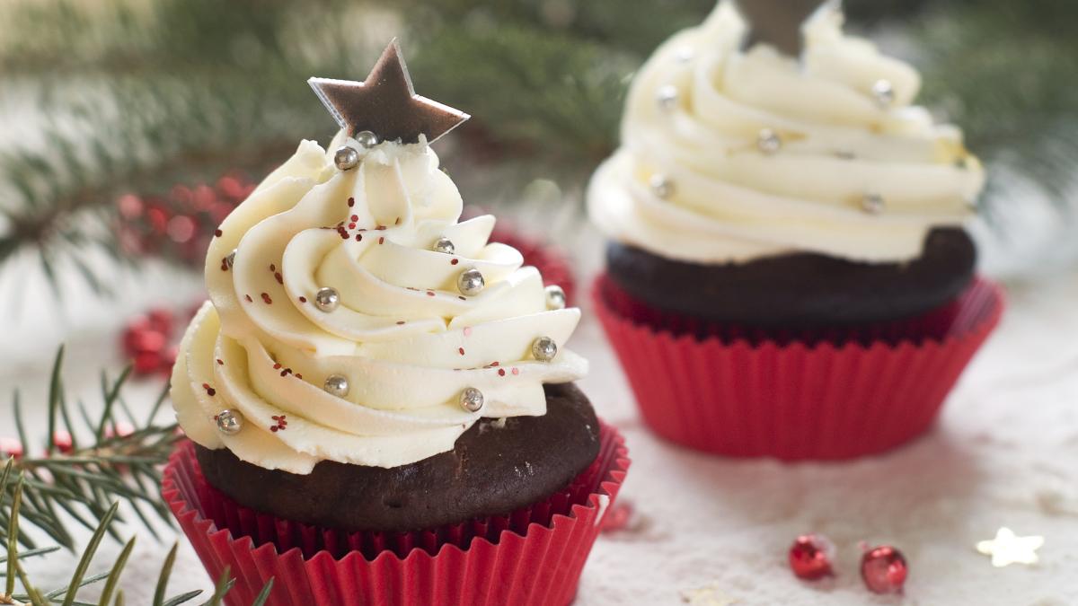 Cupcakes de Noël - 5 ingredients 15 minutes