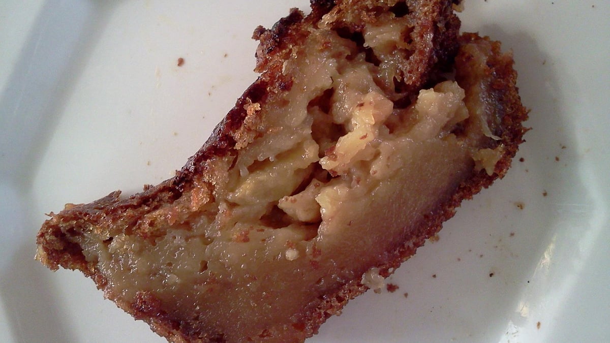 Gâteau au yaourt caramélisé aux pommes-image